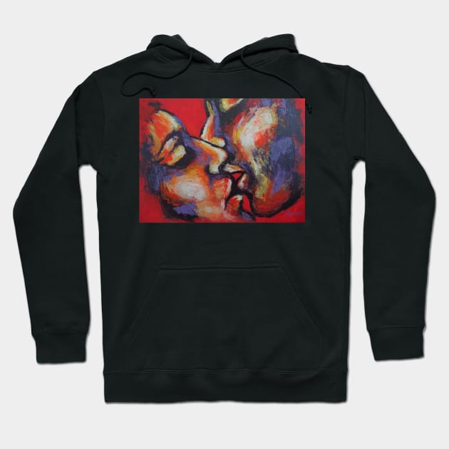 Lovers - Red - The Colour Of Love 3 Hoodie by CarmenT